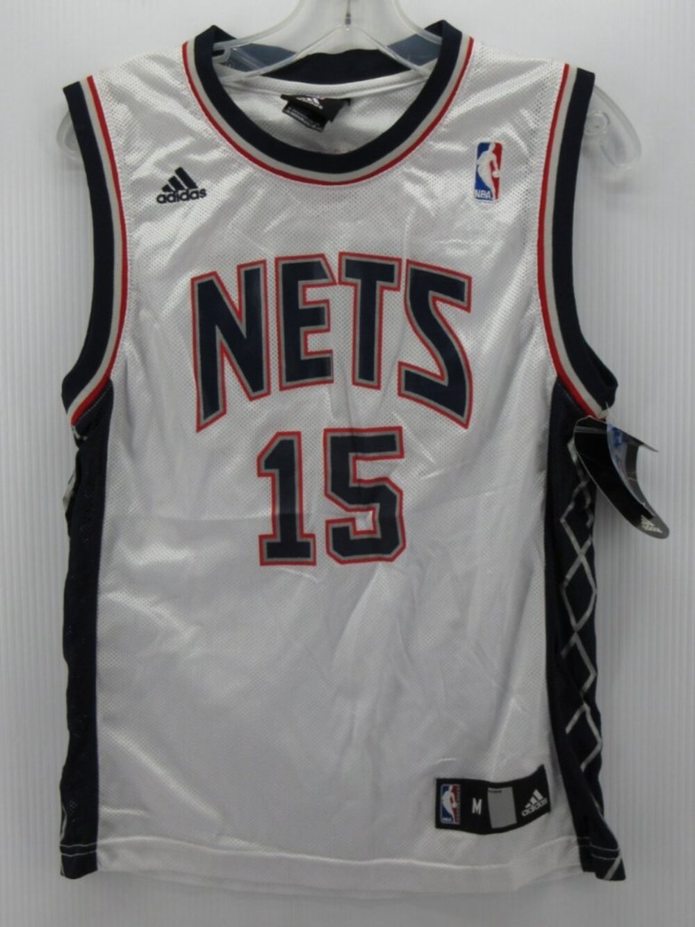 VTG Vince Carter New Jersey Nets Jersey Boys Kids Medium Swingman Adidas Y2K